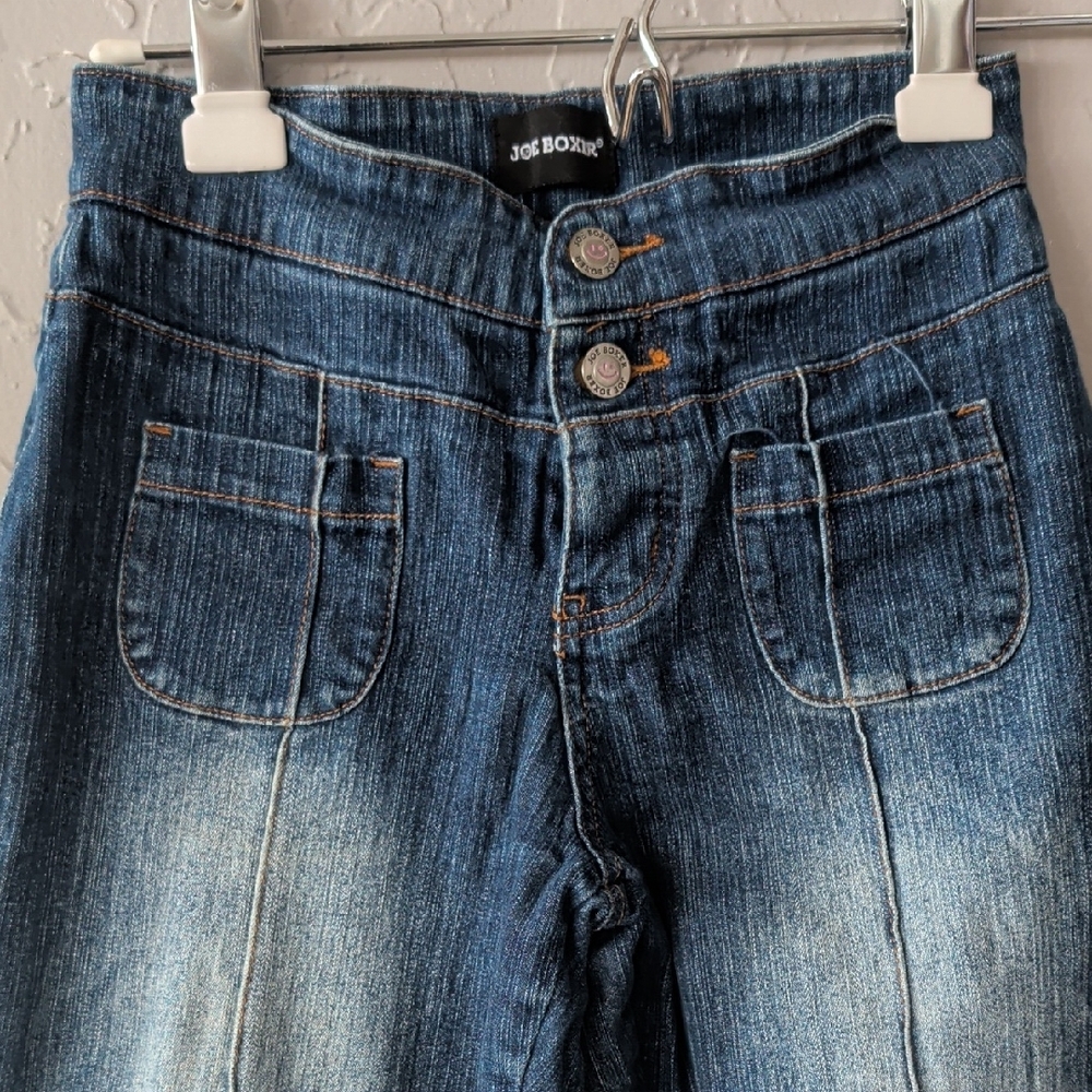 Girls Joe Boxer Blue Flared Jeans 14S - Picture 3 of 7